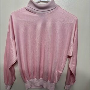 Vintage Crayons Brand Pink Turtleneck Long Sleeve Top